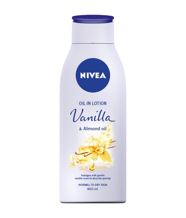 NIVEA VANILLA&ALMOND OIL IN LOTION 400ML