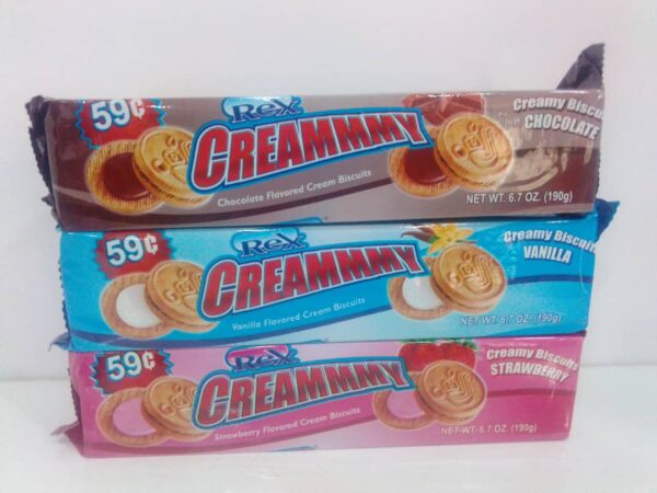 REX CREAMMY BISCUIT 190G