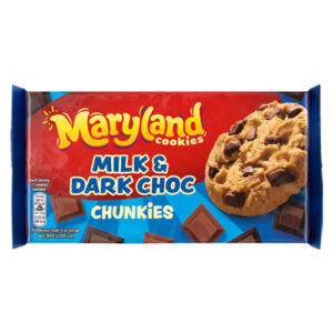 MARYLAND MILK & DARK CHOC COOKIES 144G