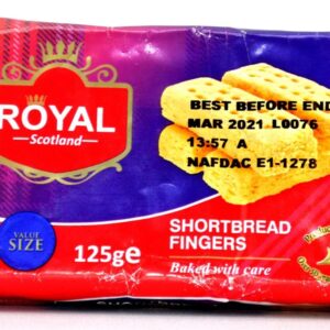ROYAL SHORTBREAD FINGERS BISCUIT 125G
